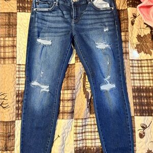 Distressed Blue Women's Jeans